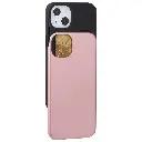 Mercury Sky Slider Bumper Card Slot Phone Case For Iphone (Rose Gold)