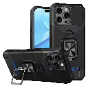Military Grade All-In-One Ring Stand Card Case for Iphone 14