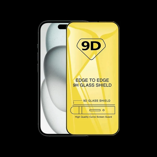 9D Full Cover 9H Premium Tempered Glass For iPhone 6 / 6s Black 